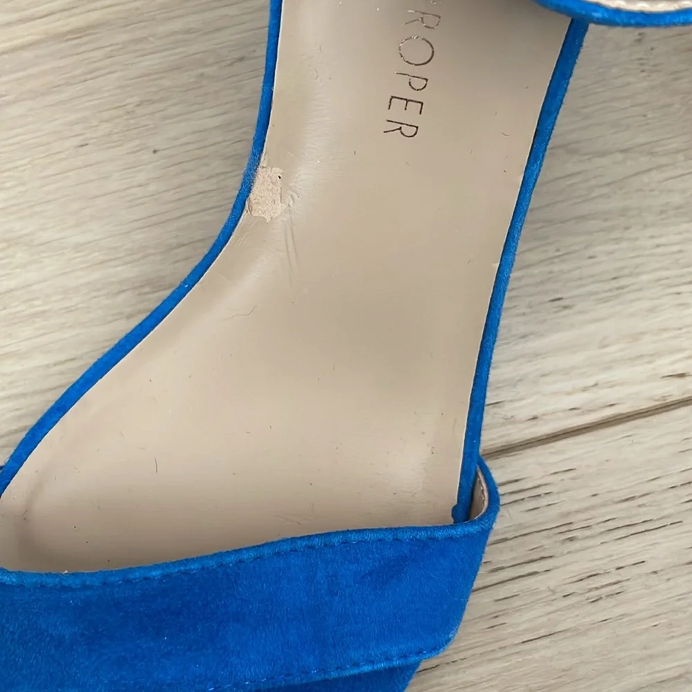 Boston Proper leather wedges